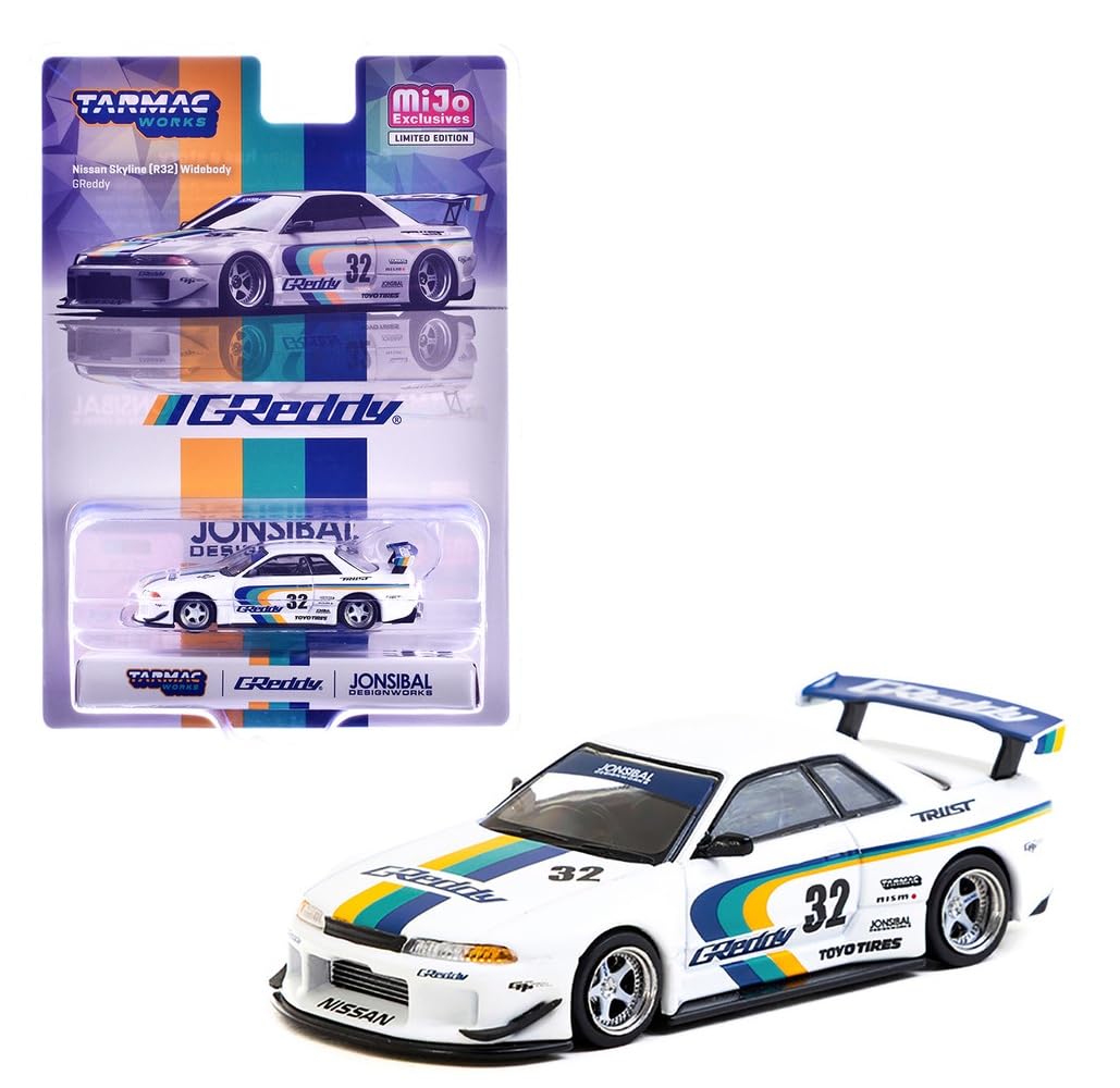 skyline GT-R R32 ミニカー Diecast Model Car Compatible with Tarmac Works 1:64 Nissan Skyline