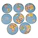Fun Express Jumbo Globe Cutouts - 8 Pieces - Educational and Learning Activities for Kids