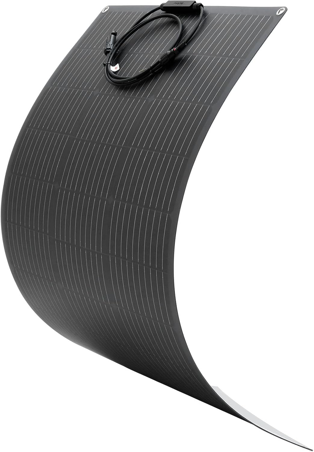 VEVOR Flexible Solar Panel, 100W Semi-Flexible Bendable Monocrystalline Solar Panel, 23% Efficiency Mono Off-Grid Charger with MC4 Output, IP67 Waterproof for Marine RV Car Cabin Curved Surfaces