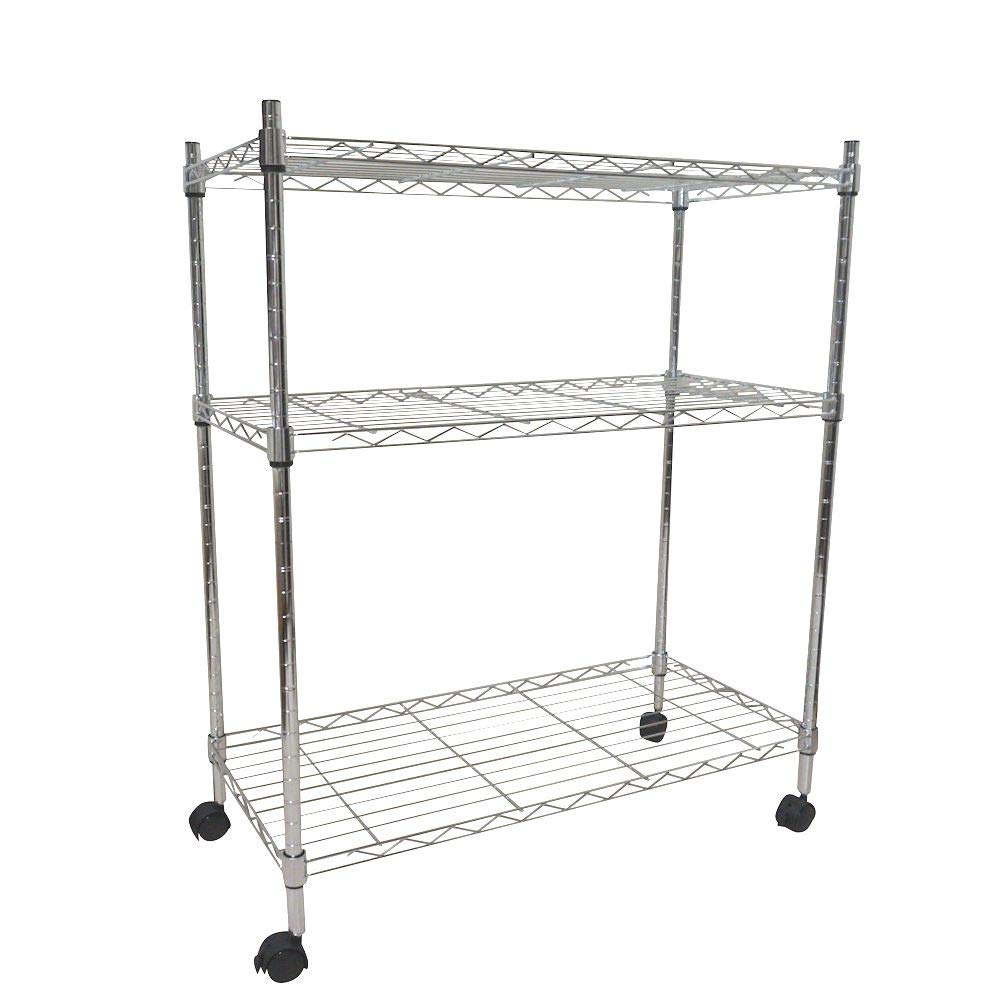 メタシェルフ スチールラック キャスター付 5段　幅75 奥行き35 高さ160cm 収納棚 ワイヤーラック スチールシェルフ オープンラック 扶桑金属工業 キャスター付中量スチール棚 GSN-K1809B5DC 高さ1800