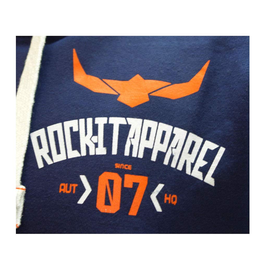 ROCK-IT Apparel® Veste à Capuche Sweat à Capuche zippé pour Homme Hoody Pullover Racer 07" Tailles S-5XL Sweat-Shirt Hoodie Gris et Bleu Marine