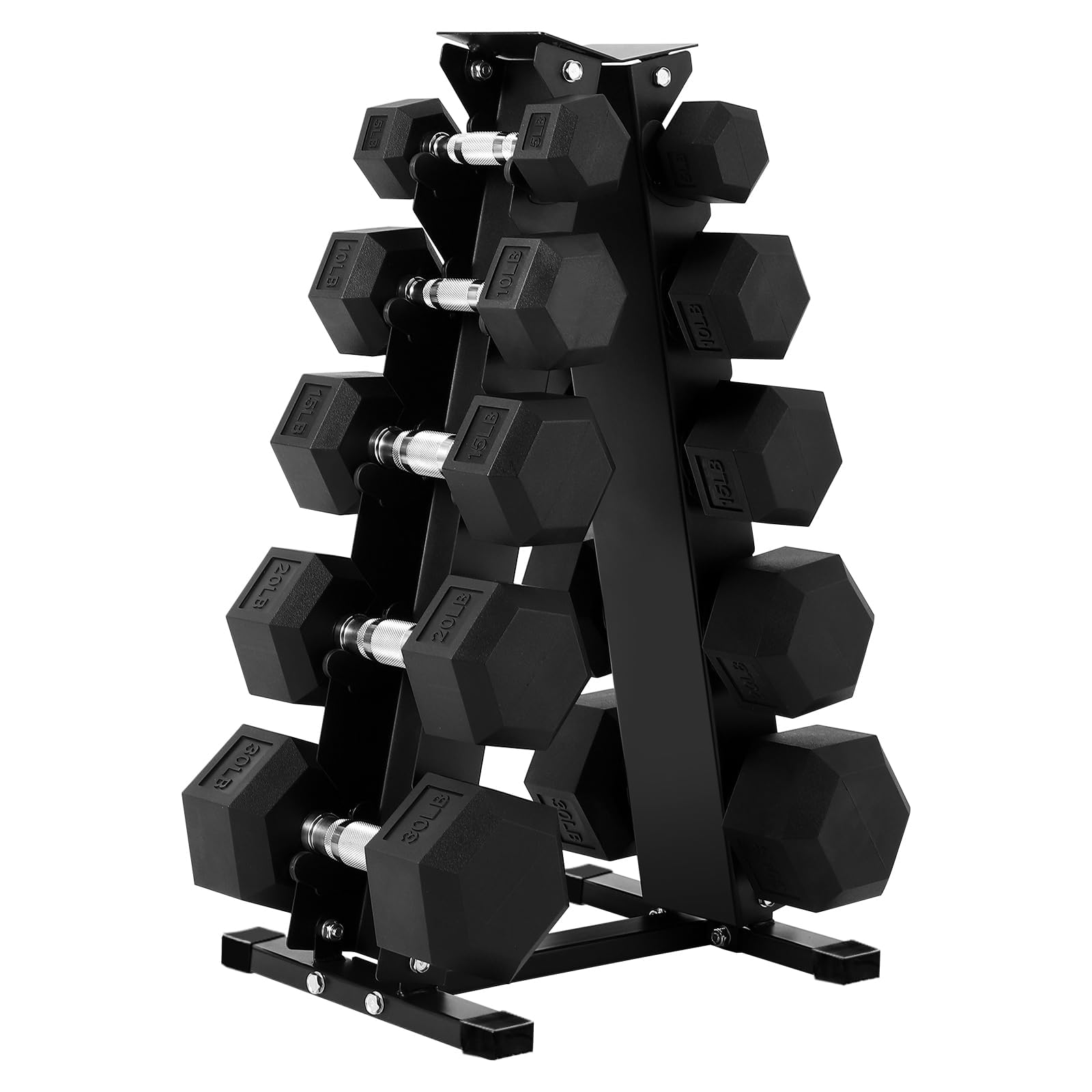 Garvee Support Haltères en acier pour Salle de Sport en 5 Niveaux