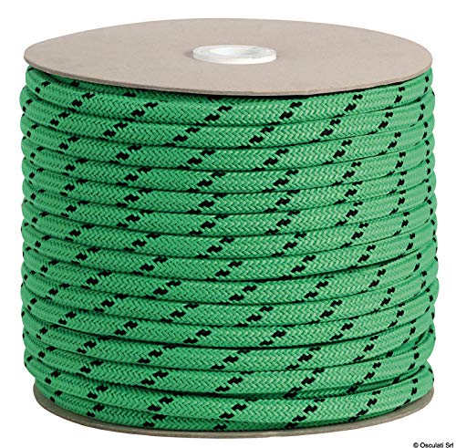 Ecoute en polyester mat vert 6mm Osculati pour voilier
