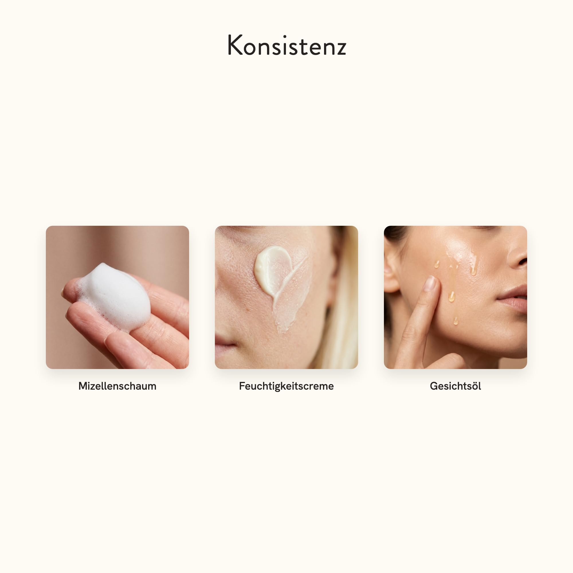 Startset Hydro-Lipid Boost, Mizellenschaum 150 ml, Feuchtigkeitscreme 50 ml und Gesichtsöl 30 ml, Reinigung und Feuchtigkeitspflege für trockene Haut mit Bio-Leinöl, vegan