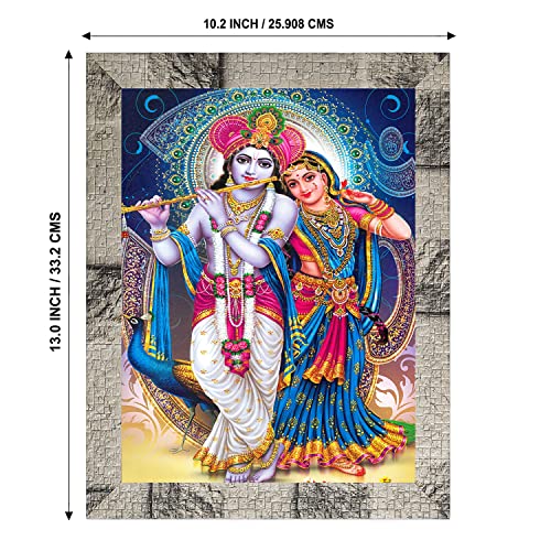 Image of Indianara Radha Krishna (4371MW) -Synthetic Fame, 10 x 13 Inch, Multicolor