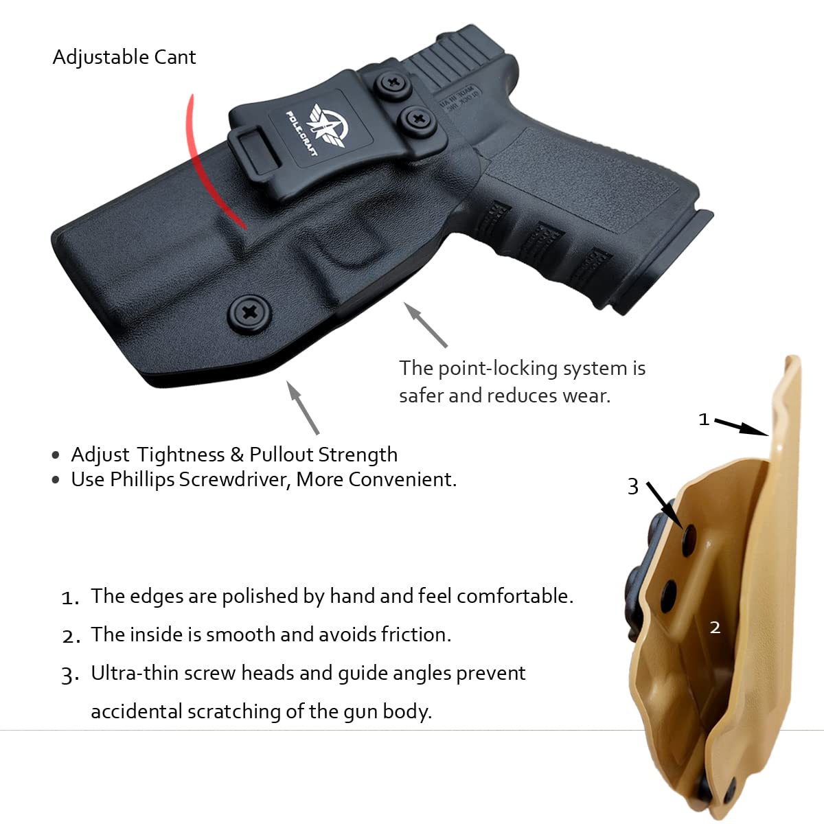 Amazon.co.jp: GLOCK 19ホルスターIWB Kydexフィット：Glock 19