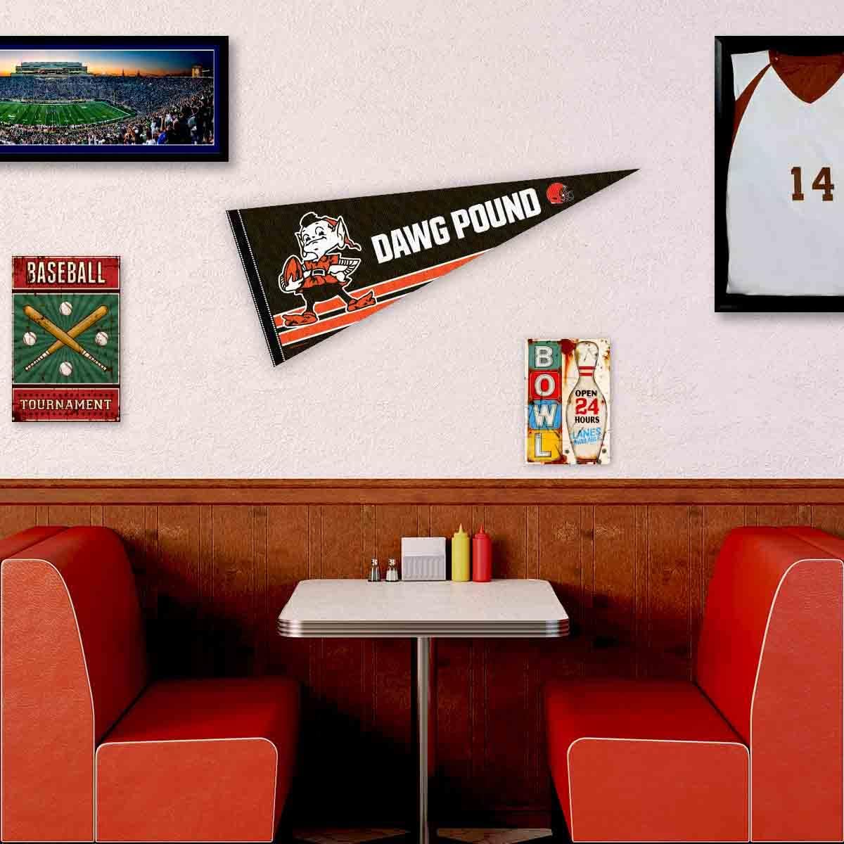 Cleveland Browns Dawg Pound Pennant Banner Flag - Image 3