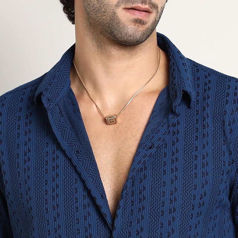 Image of CAHOOT Men's Shirt for Casual Wear | Mid-Rise | Regular Fit | Button Closure | Shirt Crafted with Comfort Fit for Everyday Wear