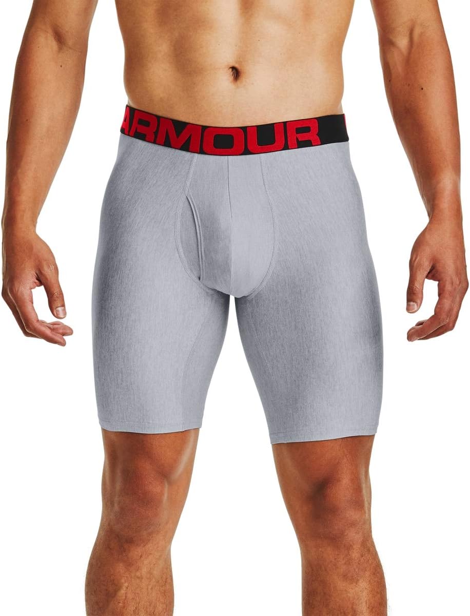 Under ArmourTech 9in 2 Pack, Men's Boxer Briefs Offering Complete Comfort, Fast-Drying Men's Underwear Men