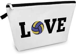 Volleyball Lover Gift Makeup Bag Volleyball Gift for Women Volleyball Team Gifts Volleyball Player Gift Inspirational Birthday Gift for Friends Graduation Christmas Gift for Her Travel Cosmetic Pouch
