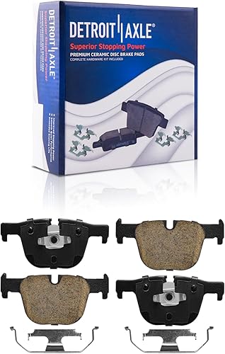 Miniatura 33 de Detroit Axle - Zapatas de freno para Toyota Sienna 2004-2010 con frenos de tambor traseros, pastillas de freno de cerámica delanteras con herrajes y