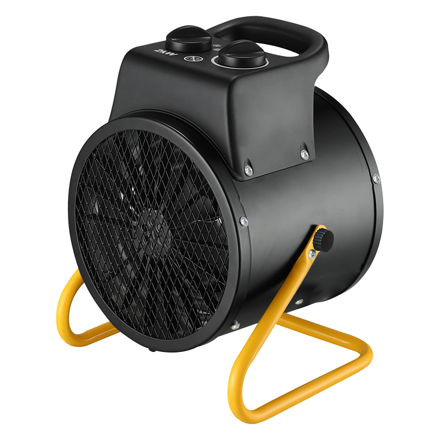 Stak Chauffage d’Atelier 2000 W – Soufflant en Acier IP24 avec Ventilateur Intégré et Tête Orientable