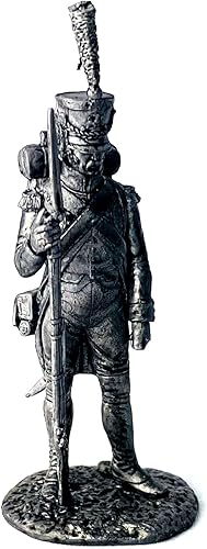 Miniatura 6 de Francia Infantryman in Ranks with Gun 1812 Año 132 Escala 132 Figura de estaño sin pintar Guerras Napoleónicas Hecho a Mano Coleccionable Miniatura