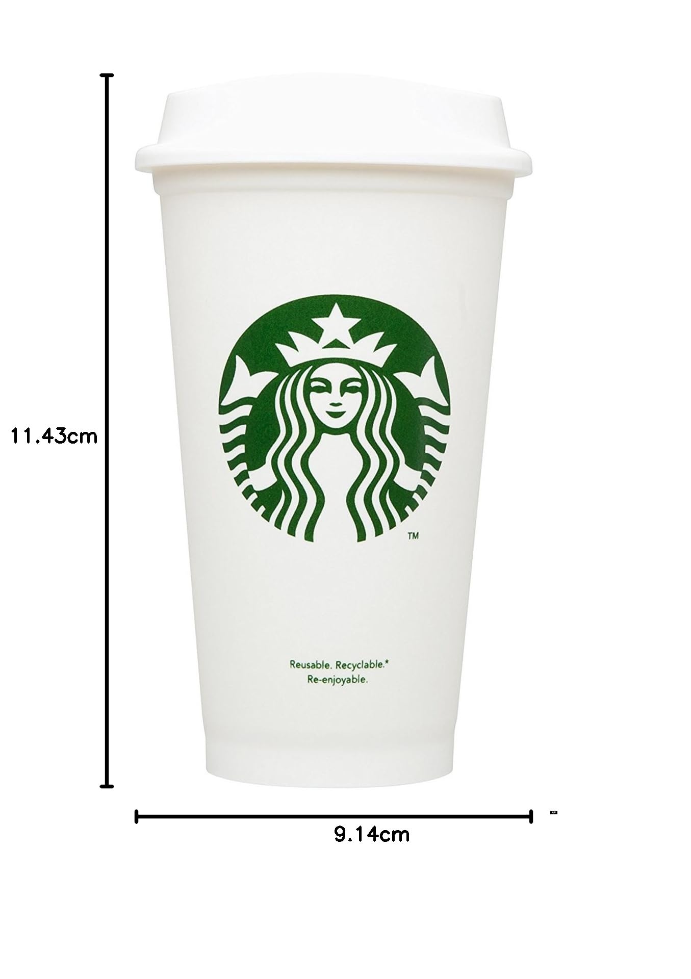 Starbucks Tazza da caffè da viaggio, riutilizzabile, riciclabile, a prova di fuoriuscite, senza BPA, confezione da 6 pezzi, con bustina