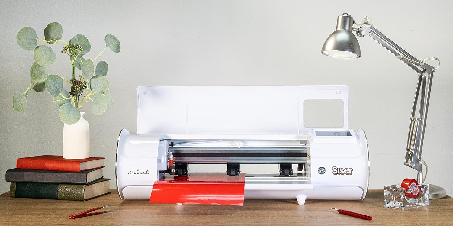Siser Juliet® Plotter da taglio ad alta definizione – Con una luce di 30cm, Juliet taglia materiali sia con che senza il tappetino incluso (30x30cm).