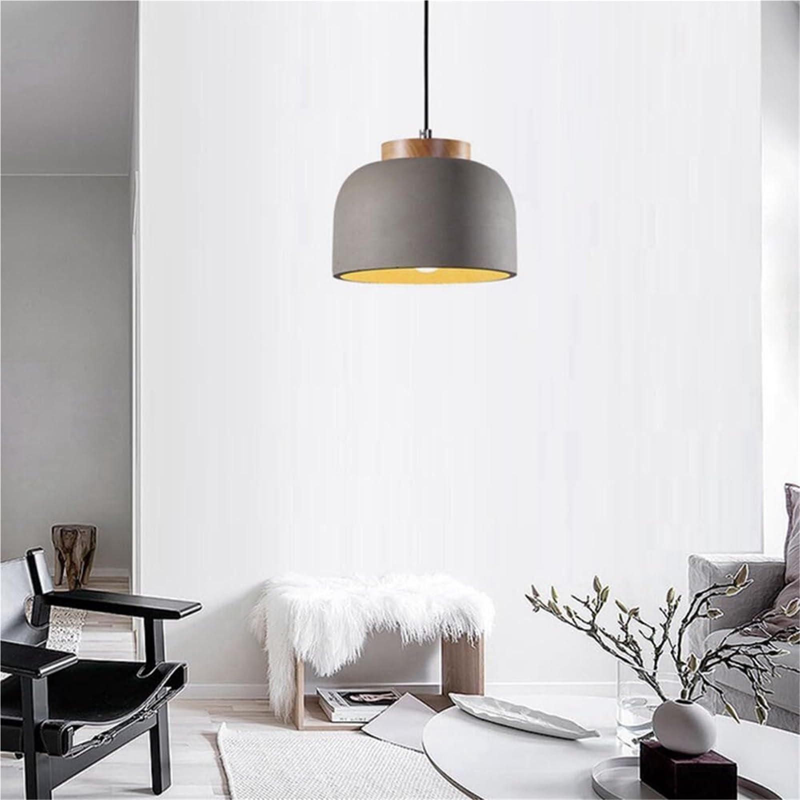 Betonowy żyrandol w stylu przemysłowym, wyposażenie oświetlenia sufitowego, kreatywna osobowość cement wisząca lampka lampowa, kuchnia, biuro, salon dekoracja