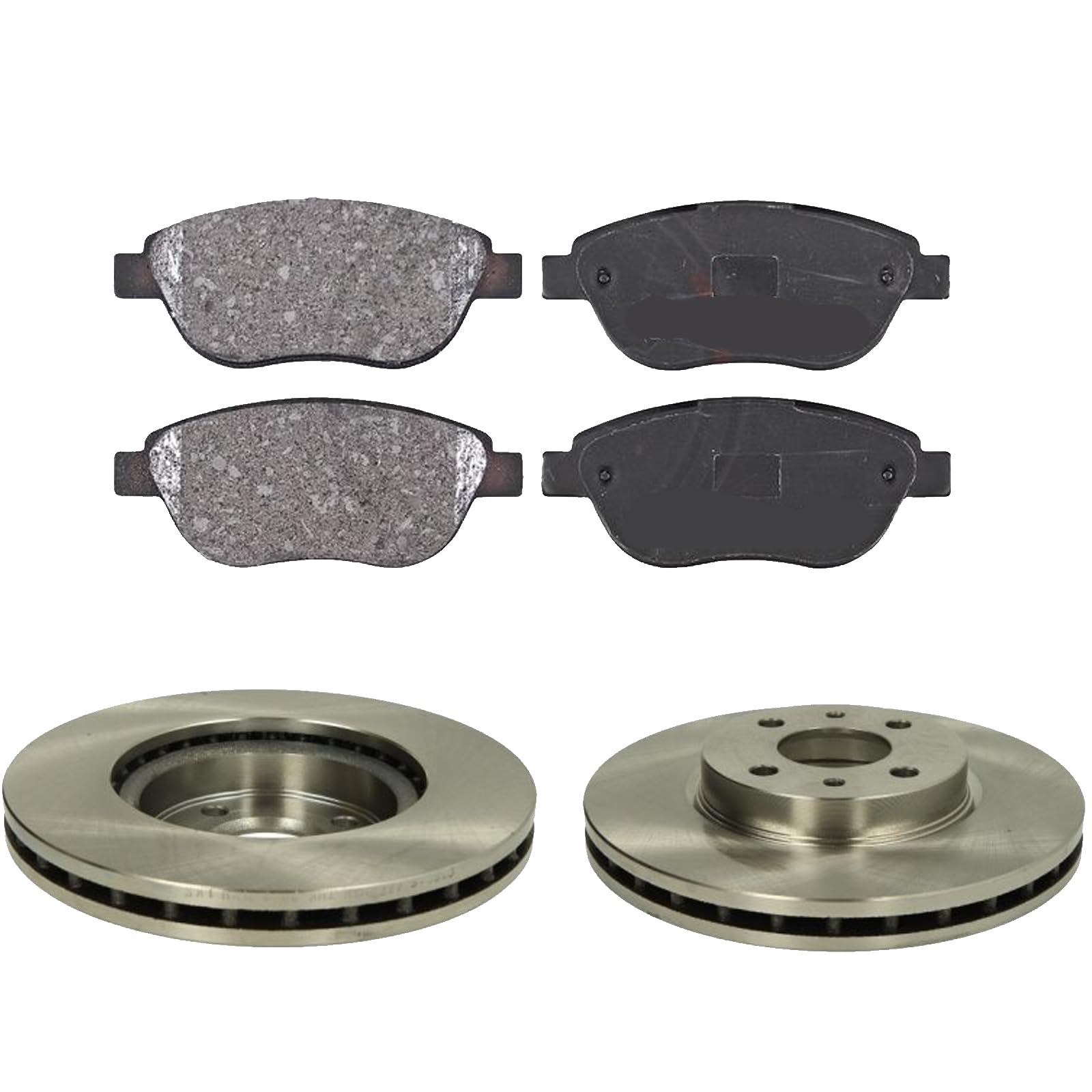 KIT FRENI ANTERIORI compatibile con LANCIA MUSA (350) - DISCHI + PASTIGLIE OEM: FDB1467 | 16422 |SOSTITUZIONE DIRETTA|BASSA POLVERE|SILENZIOSO
