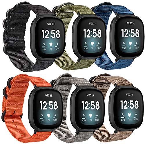 Shieranlee NATO Strap Compatible with Fitbit versa 3 Strap, C3 - Image 4