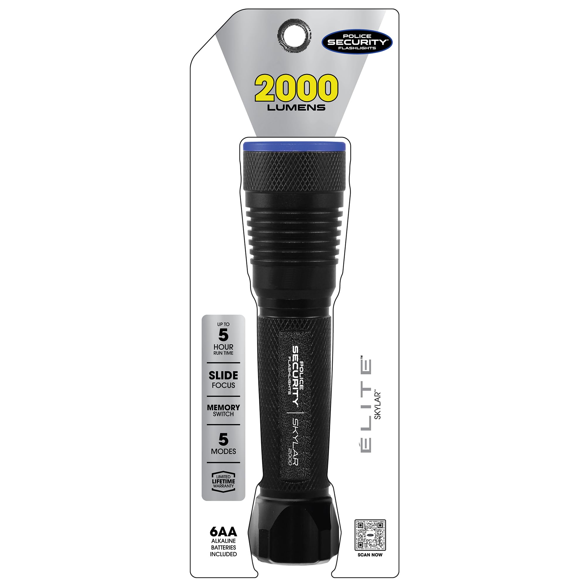 Police Security Linterna Skylar, 6AA