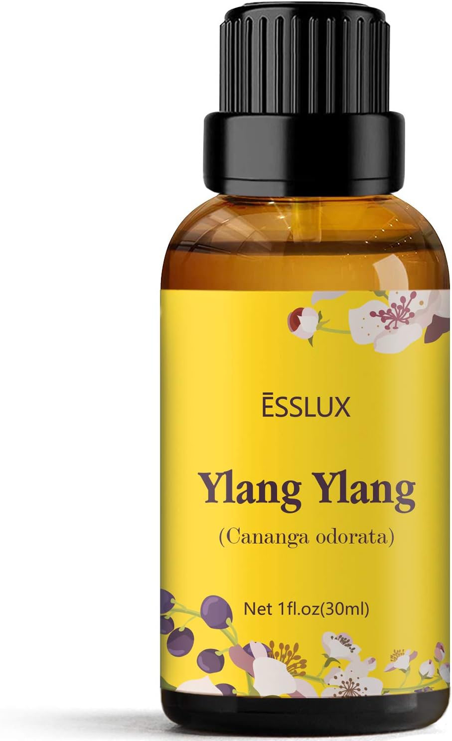 ESSLUX Ylang Ylang Essential Oil, Premium Grade Aromatherapy Essential Oils, Perfect for Diffuser, Massage, Soap & Candle Making, 30 ml