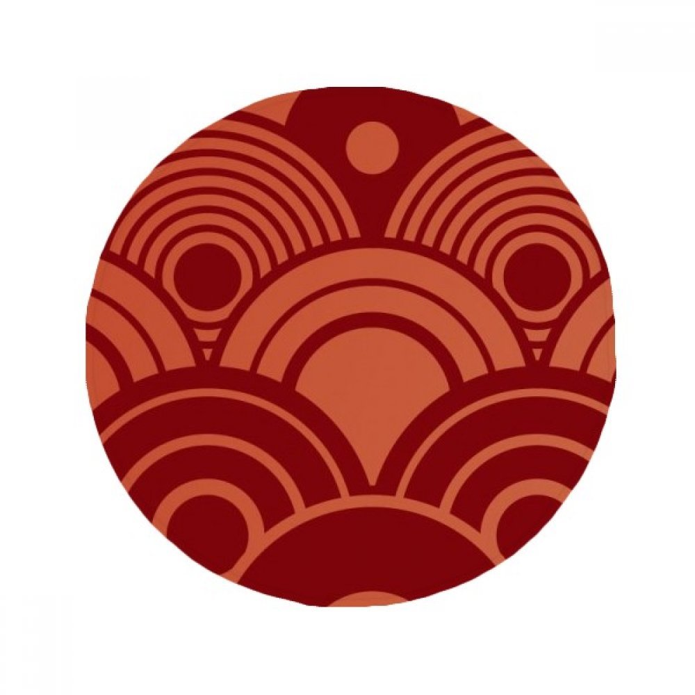 Tapis de Pet de sol rond style asie antidérapant multicolore