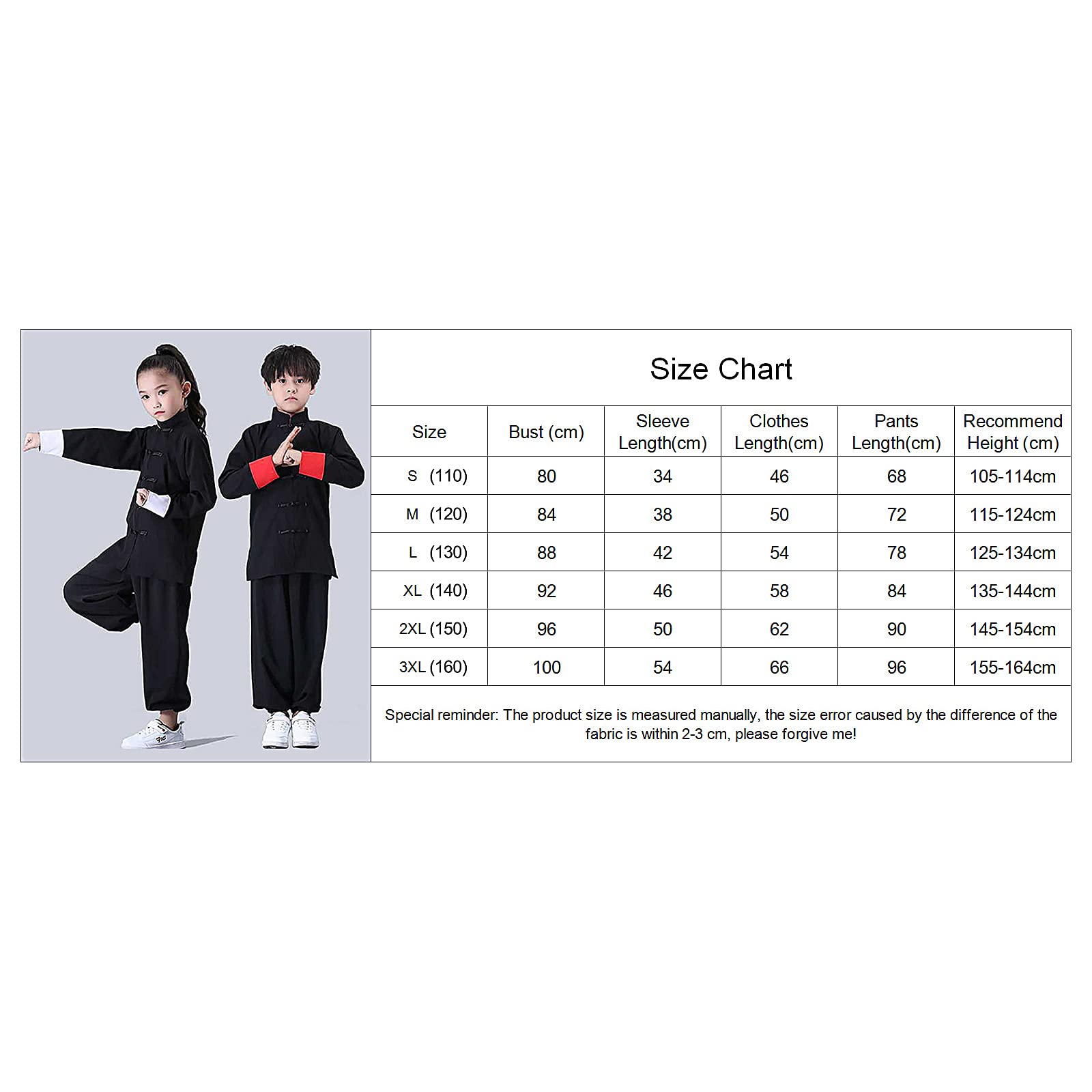 Dzieci chińskie tradycyjne stroje treningowe Kung Fu mundury do medytacji mundury do Tai Chi i medytacji Tai Chi jednolite, B, 3XL