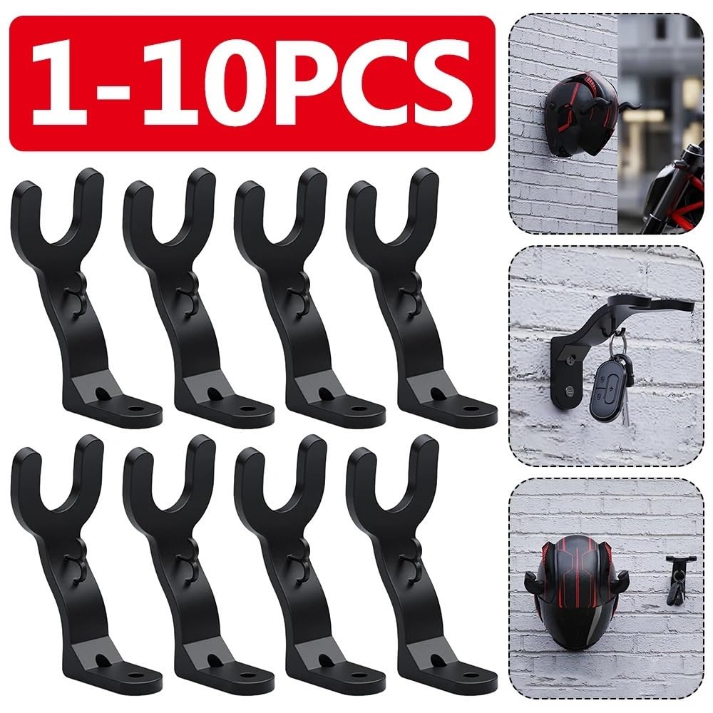 Helmhalterung Wand 1-10Pcs Motorrad Helm Haken Racks Mehrzweck Aufhänger Küche Schrank Regal Wand Halterung
