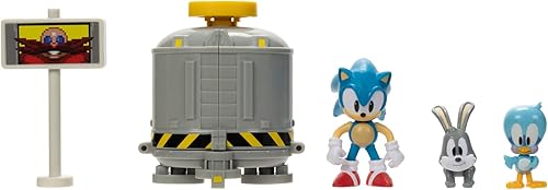 Miniatura 9 de Sonic The Hedgehog Diorama claro de nivel de 2.5" con Sonic, flicky & Pocky