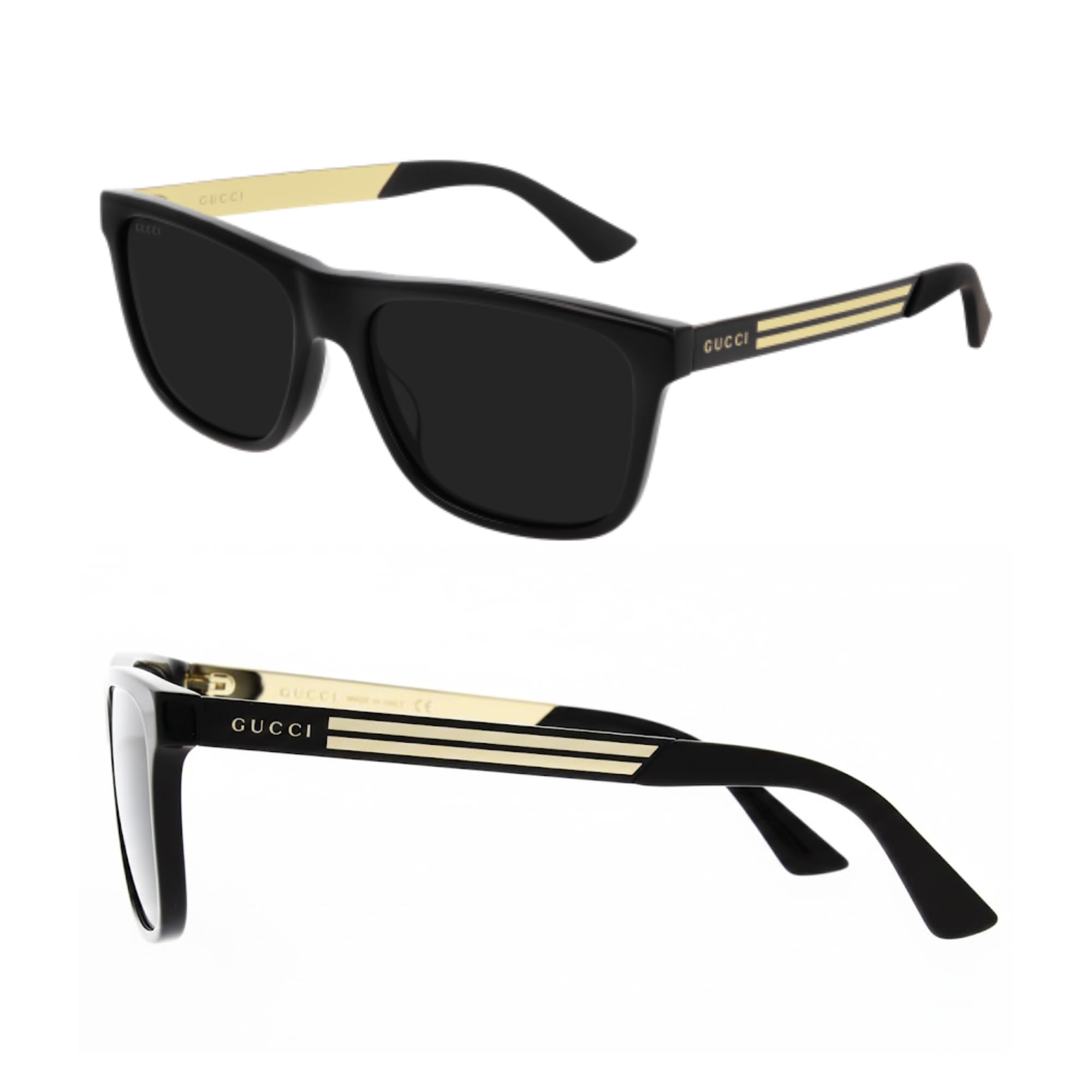 GG0687S Lettering Logo Rectangular -Shaped Polarized Sunglasses for Men – Includes Luxury…