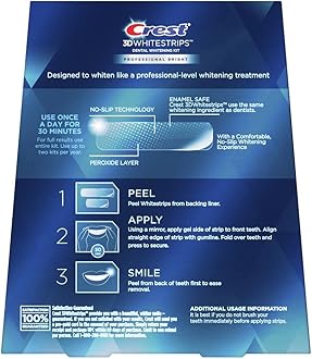 Crest 3D Whitestrips Professional Bright Levels 12 Teeth Whitening Kit, 18 Treatments, 1, 36.0 Count