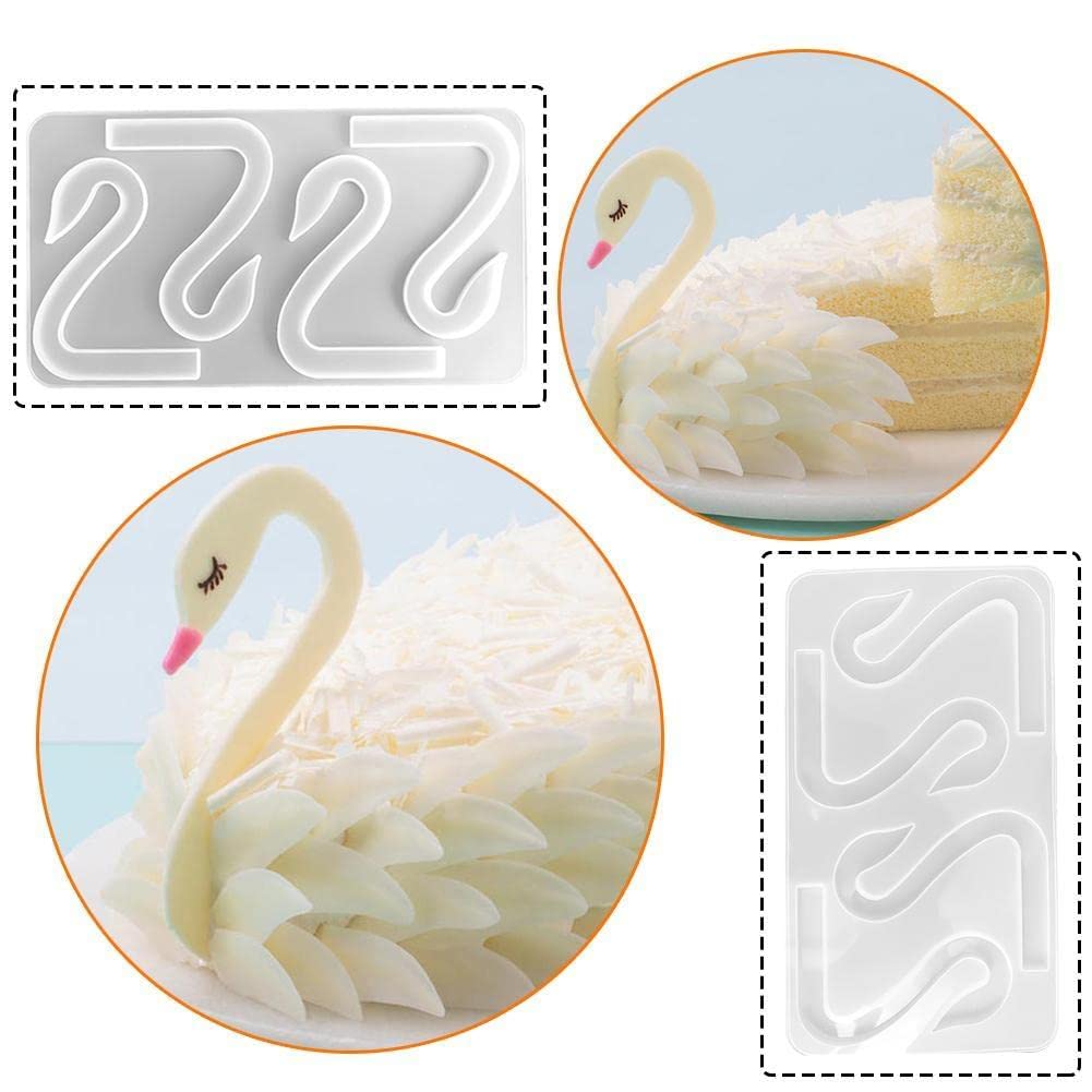 Moule En Silicone 3D En Forme De Cygne, Moule à Fondant En