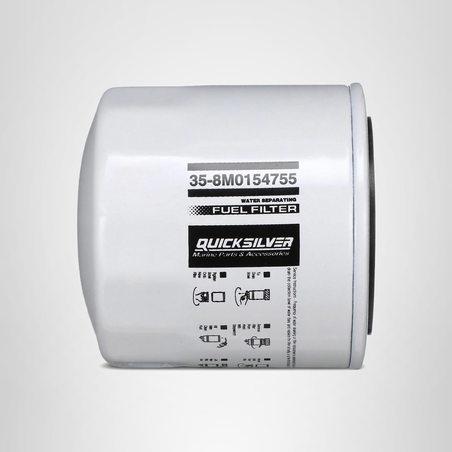 Amazon.com: Quicksilver 8M0154755 Water Separating Fuel Filter for