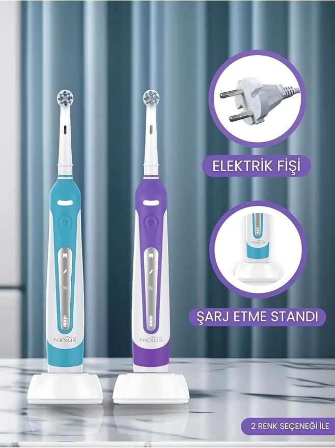 Direct Nexus Pro Elektrikli Şarj Edilebilir Diş Fırçası 3 farklı çalışma modu