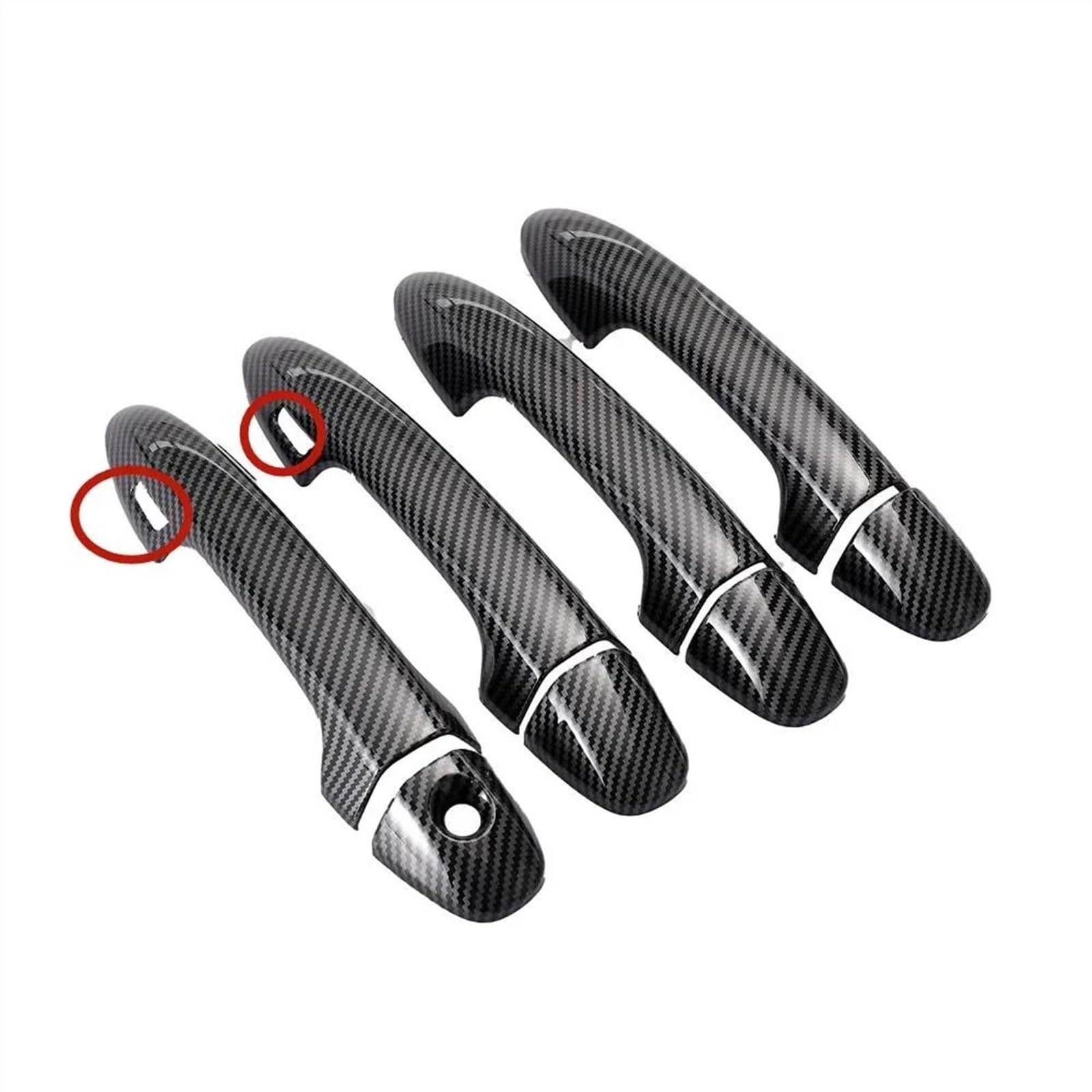 Csspdm A Car Styling Carbon Fiber For Toyot For Tacom 2016-2021 Outer Door Bowl Handle Stickers Protection Covers Trim(A)