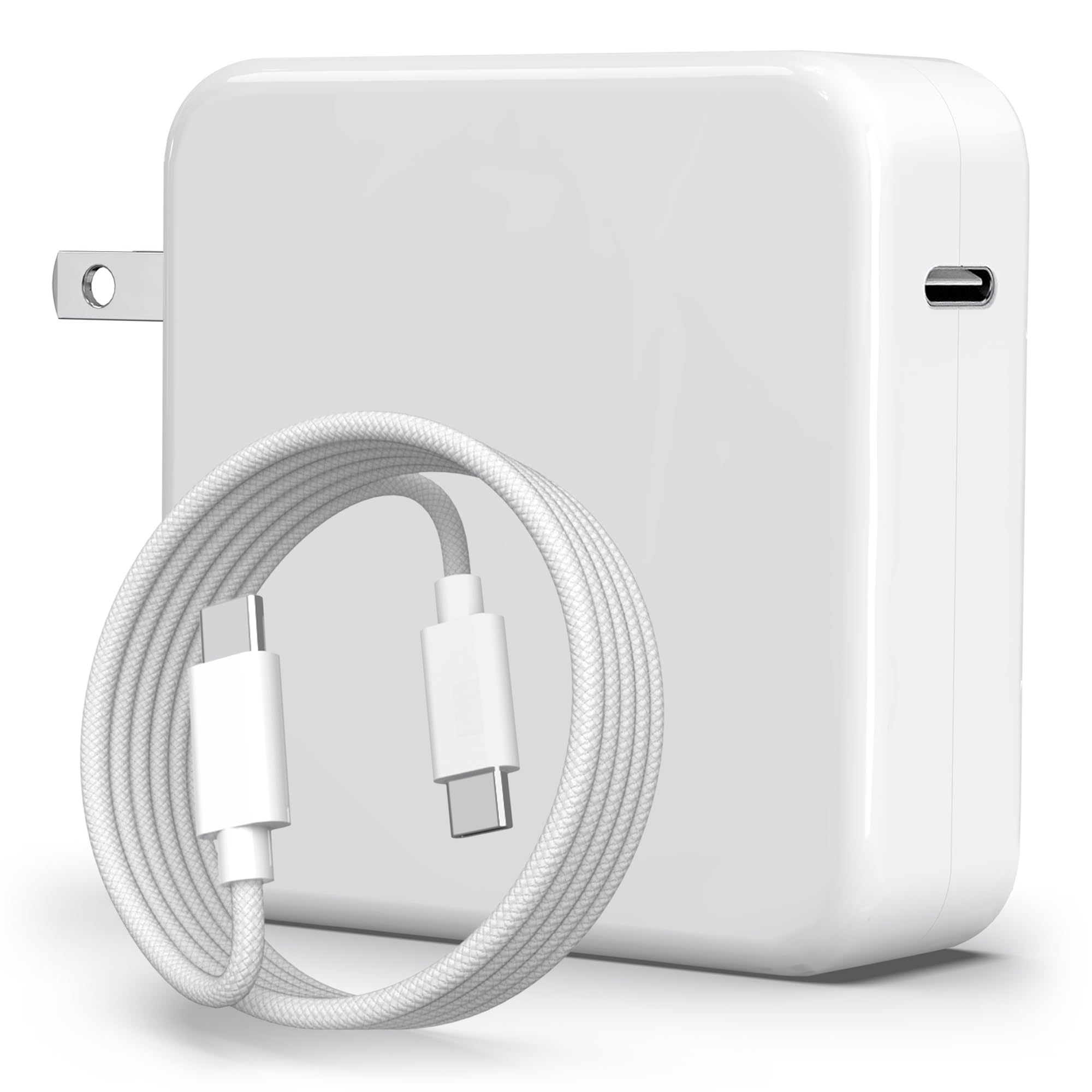 AYKLCZUU Mac Book Pro Charger 100W USB C Charger, Foldable Fast Charger for MacBook Pro/Air 16 15 14 13 Inch, New iPad-Pro, Samsung Galaxy and All