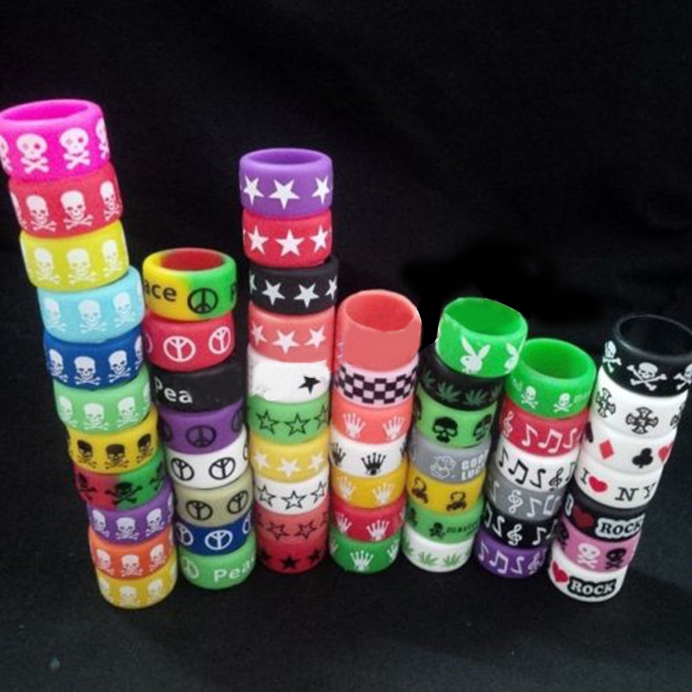 BAAQII Lot de 10 Anneaux Silicone Anti-Dérapants pour Vape RBA RDA