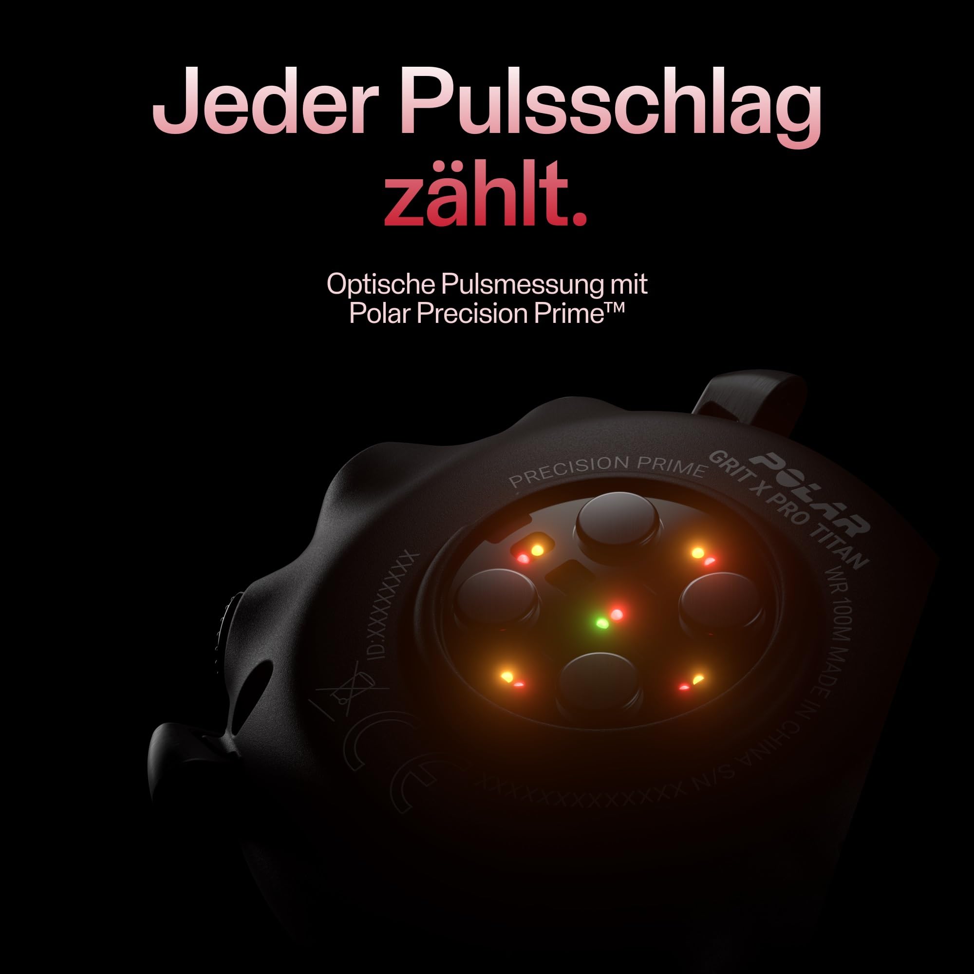 Polar Grit X Pro Titan – Premium Outdoor-Multisportuhr mit GPS – Strapazierfähigkeit auf Militärstandard, Saphirglas, Pulsmessung am Handgelenk, Lange Akkulaufzeit, Navigation, M/L