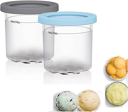 246 pintas y tapas de crema, para creami ninja, pintas de helado de 16 onzas con tapas, aptas para lavavajillas, a prueba de fugas para máquina de
