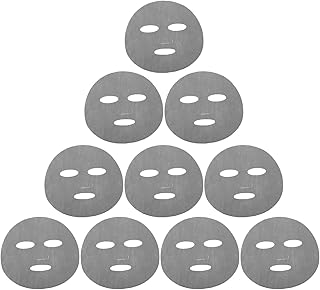 PRETYZOOM 10pcs Ultra Thin Dark Grey Facial S...