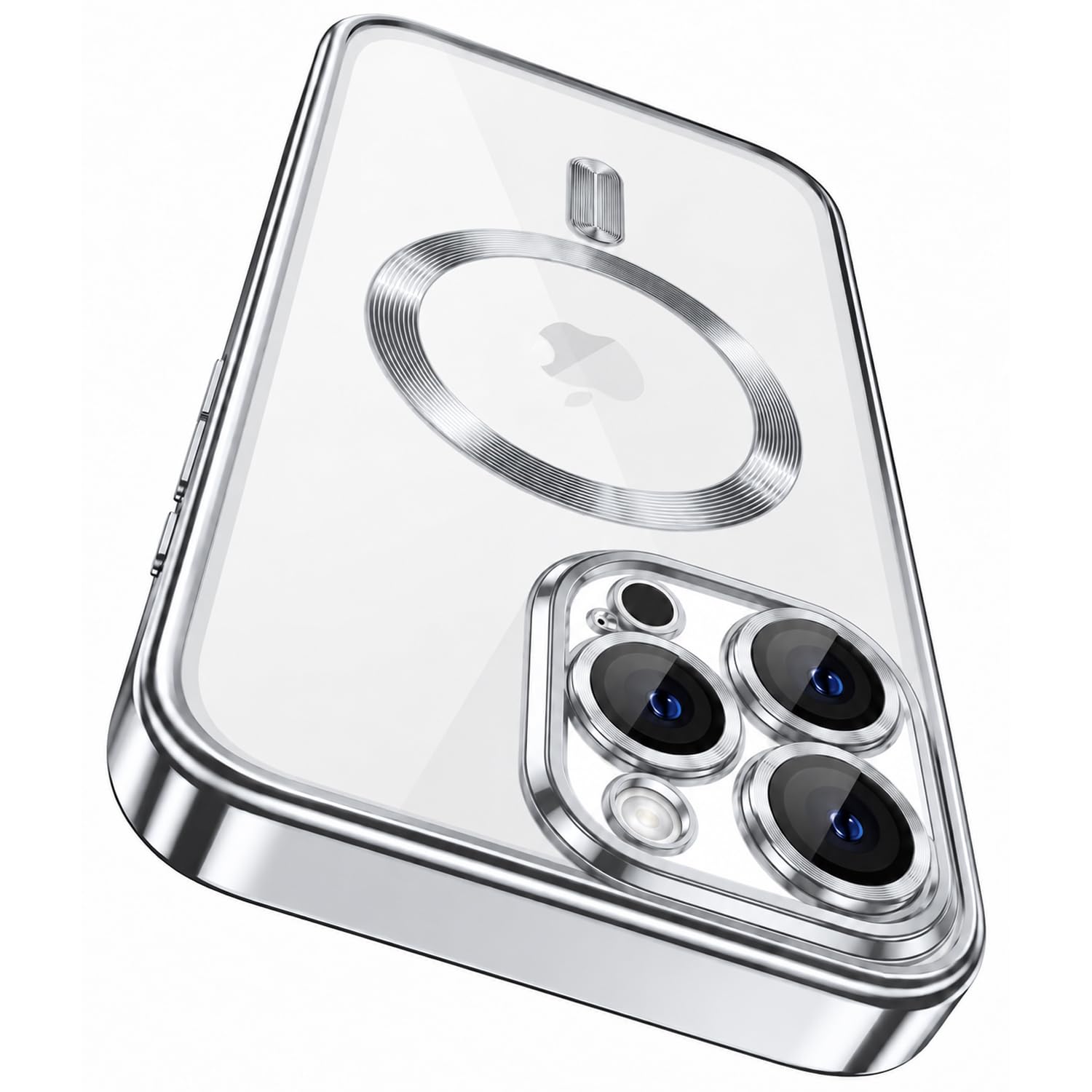 VONZEE Electroplating Transparent Clear Logo Back Cover TPU Compatible with iPhone 17 Pro Max / 18 Pro Max, Compatible with Magsafe, Full Body & Individual Camera Protection |Desert — Amazon image 13