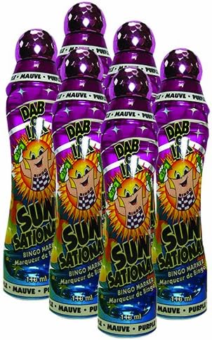 Six Pack 4oz Purple Bingo Dauber