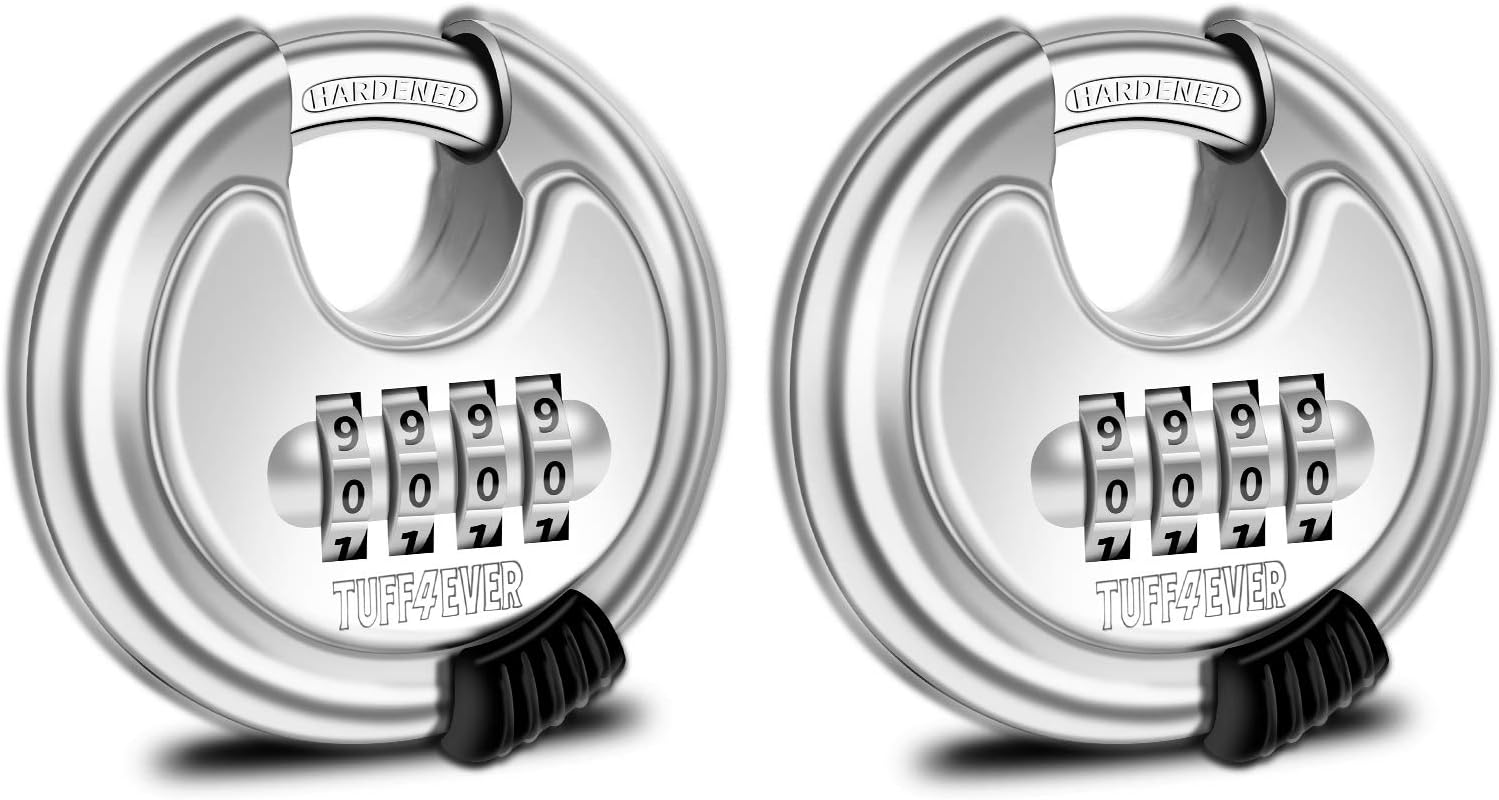 Buy Tuff4ever 4 Digit Combination Disc Lock for Storage Unit RustProof