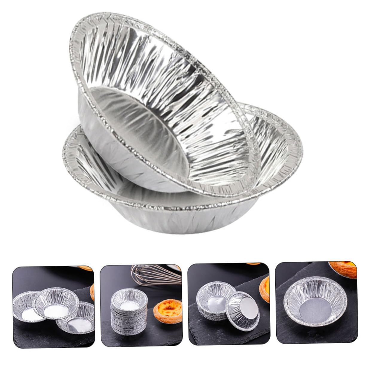 Cabilock 3 Ensembles Moules À Jetables Mini Moules Pour Gâteaux Cupcakes Puddings Pour Cuisine Maison Événements 400 Pièces * 3