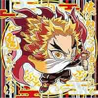 鬼滅の刃　てんぼうパーク　ミニゲームA賞　煉獄杏寿郎 星型シール付 鬼滅の刃 てんぼうパーク ミニゲームA賞 煉獄杏寿郎 星型シール