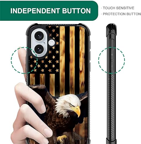Vista 113 de Funda compatible con iPhone 13 Pro, diseño de patrón para iPhone 13 Pro, fundas para mujeres y niñas, Betsy Ross 13 estrellas de madera con bandera