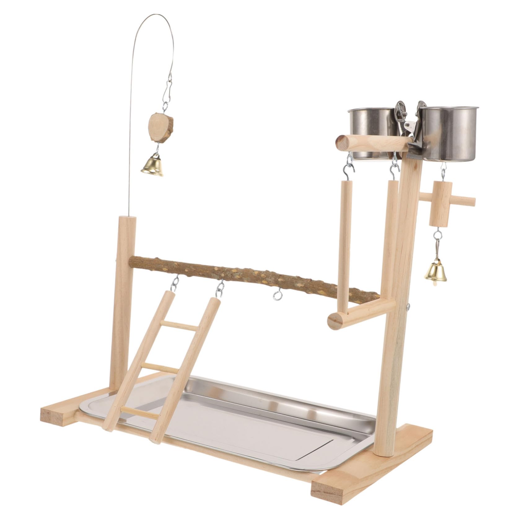 SUPVOX Accessorio Per Gabbia Per Pappagalli Trespolo Per Uccelli Piattaforma Per Supporto Parco Giochi Per Pappagalli Giocattoli Per Trespolo Per Uccelli Supporto in Legno