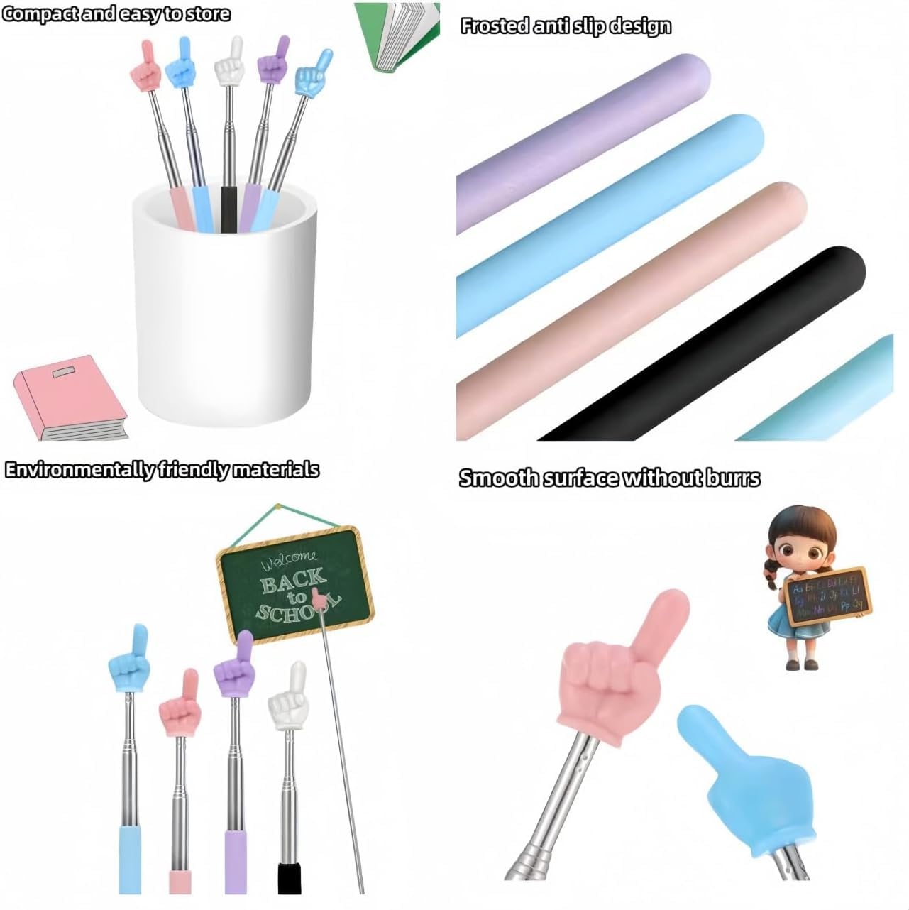 LTSVBO 3 Pcs Telescopic Teachers Finger Pointer - Image 2