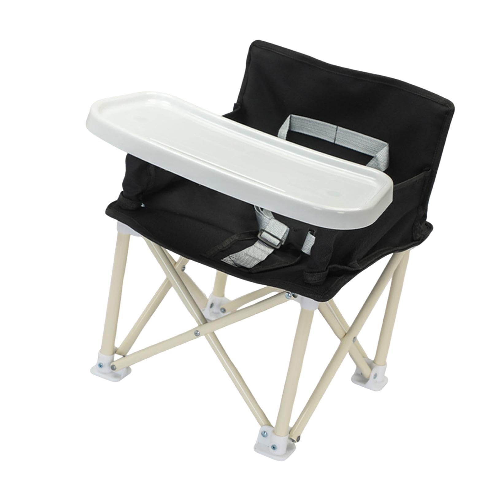 Enakshi® High Chair with Tray Folding Toddler Booster Seat for Dining Lawn Beach Black|Baby | Feeding | Booster Chairs-image-16