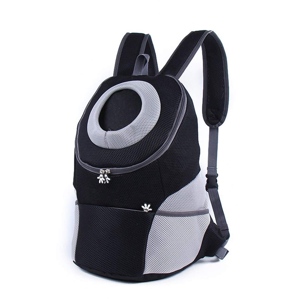 Borsa per Animali Anteriore del torace Pet Zaino gatto e cane portatile Outdoor Travel Bag per i Viaggi Giornalieri(Schwarz,36x17cm)