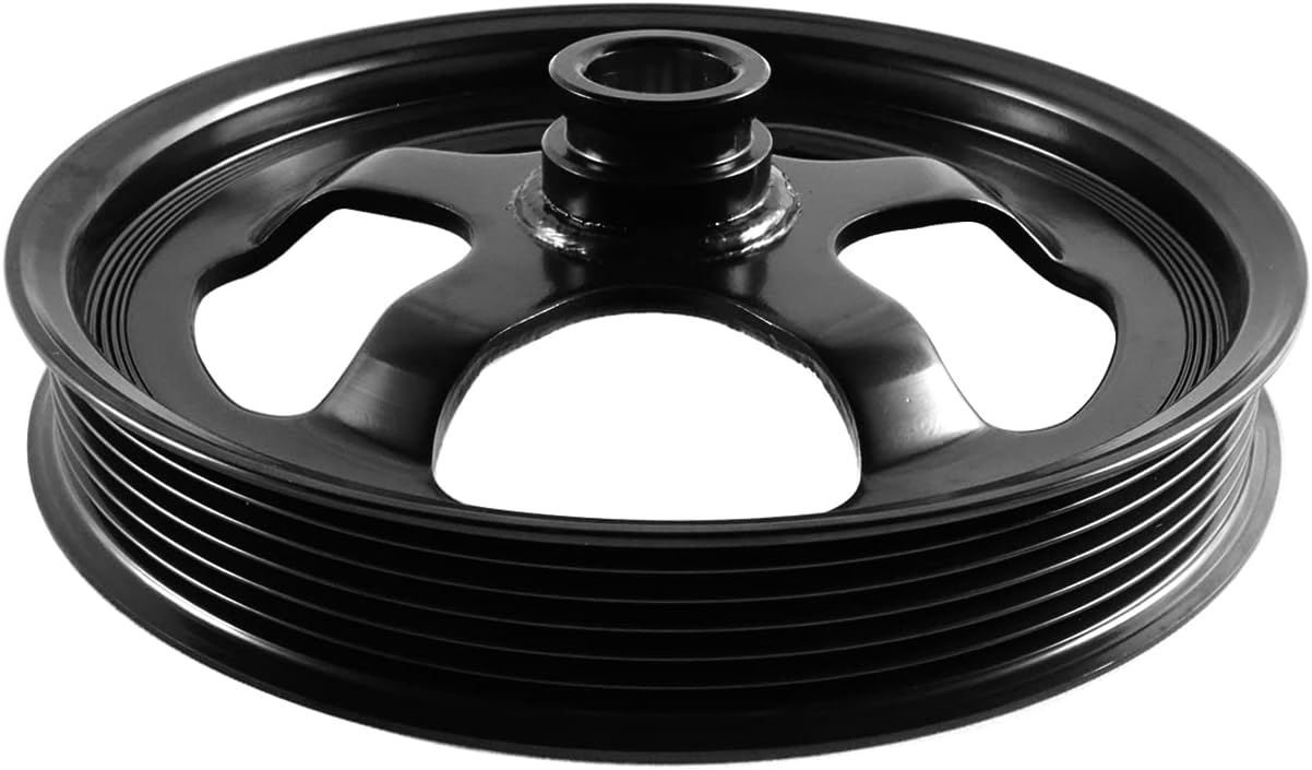 MGWILL Steel Power Steering Pump Pulley for 1998-2002 LS1 Camaro Firebird Replaces 12559885
